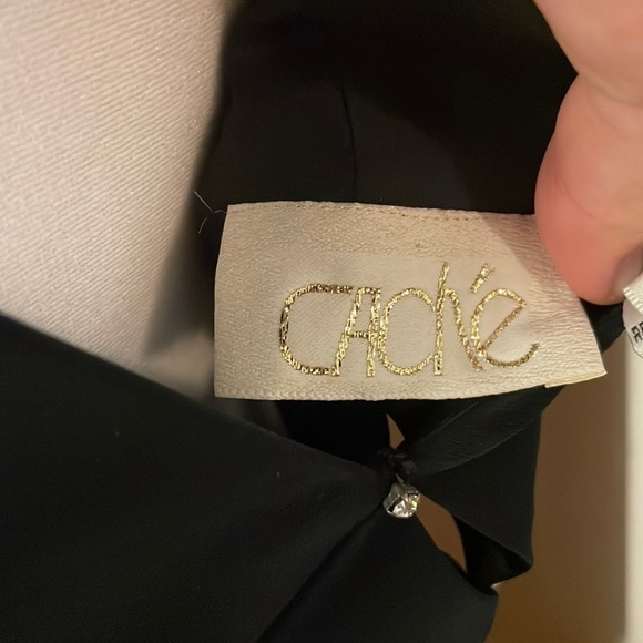 CACHE crystal cut out bodice formal front slit dress gown - Picture 4 of 10